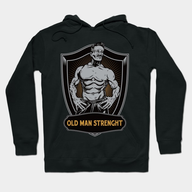 old man strenght Hoodie by cithu09